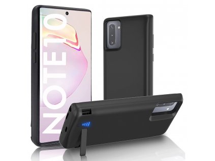 Puzdro s batériou Power pre - Samsung Galaxy Note 10 4G / Note 10 5G - 5000 mAh - čierne