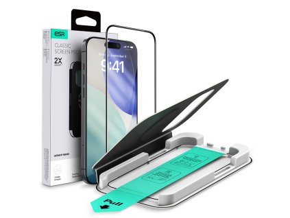 ESR - Tempered Glass UltraFit - iPhone 17 Pro Max - Black