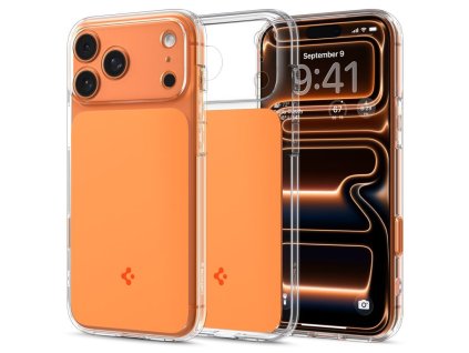 Spigen - Ultra Hybrid T MagSafe kryt pre iPhone 17 Pro Max – lesklý oranžový
