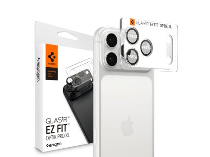 Spigen - Optik.tR EZ Fit Pro XL Camera Glass - iPhone 17 Pro - Silver