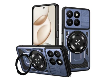 Techsuit - RuggedCam kryt s ochranou fotoaparátu pre Honor 400 Smart 5G / Honor 400 Smart 4G / Honor X7d 4G – modrý