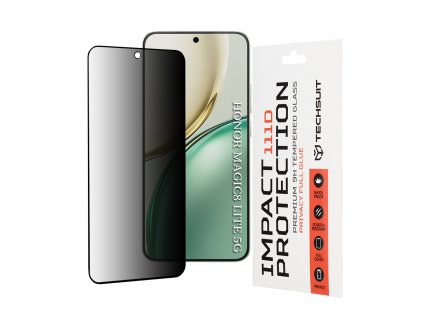 Techsuit - 111D Privacy Full Glue - Honor Magic8 Lite - Black
