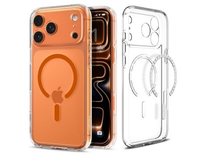 Spigen - Ultra Hybrid MagSafe - iPhone 17 Pro - Clear / Orange
