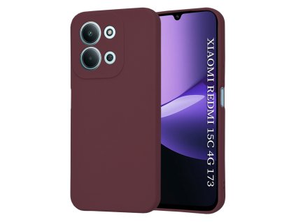 Techsuit - SoftFlex - Xiaomi Redmi 15C 4G / Redmi 15C 5G - Plum Red