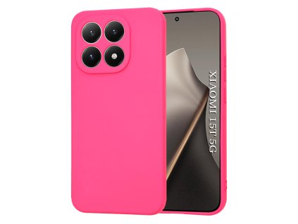Techsuit - SoftFlex silikónový kryt pre Xiaomi 15T – sýto ružový