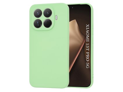 Techsuit - SoftFlex silikónový kryt pre Xiaomi 15T Pro – mätovo zelený
