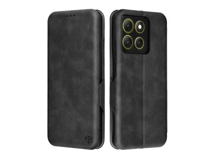 Techsuit - Safe Wallet Plus knižkové puzdro s priehradkou na karty pre Motorola Moto G86 – čierne