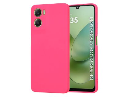 Techsuit - SoftFlex silikónový kryt pre Motorola Moto G06 – sýto ružový