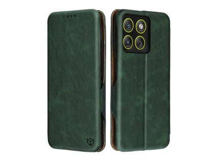 Techsuit - Safe Wallet Plus knižkové puzdro s priehradkou na karty pre Motorola Edge 70 – zelené