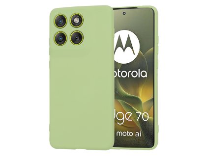 Techsuit - SoftFlex silikónový kryt pre Motorola Edge 70 – matcha zelený