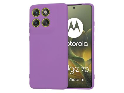 Techsuit - SoftFlex silikónový kryt pre Motorola Edge 70 – fialový