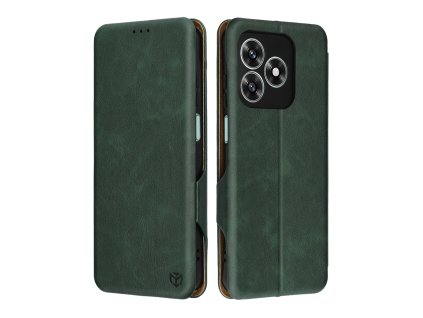 Techsuit - Safe Wallet Plus knižkové puzdro s priehradkou na karty pre Honor X5c Plus – zelené