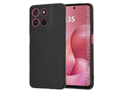 Techsuit - SoftFlex silikónový kryt pre Motorola Moto G57 Power / Moto G67 Power – čierny