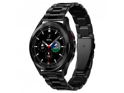Spigen Modern Fit 20 mm remienok na - Samsung Galaxy Watch 4/5/Active 2, Huawei Watch GT 3 (42 mm)/GT 3 pre (43 mm) - čierna