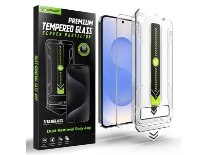 Techsuit - TitanGlass CrystalHD ochranné sklo kompatibilné s odtlačkom prsta pre Samsung Galaxy S26 – číre