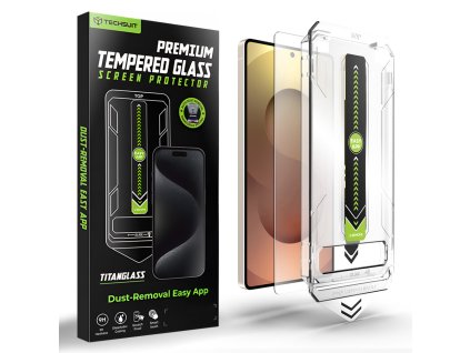 Techsuit - [Fingerprint Unlock Compatible] TitanGlass CrystalHD - Samsung Galaxy S26 Ultra - Clear