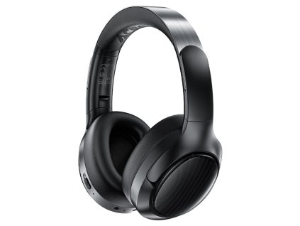 Acefast - Wireless Headset bezdrôtový headset Bluetooth 5.4 s ANC, redukciou hluku a 3D zvukom, profesionálne Hi-Fi – čierny