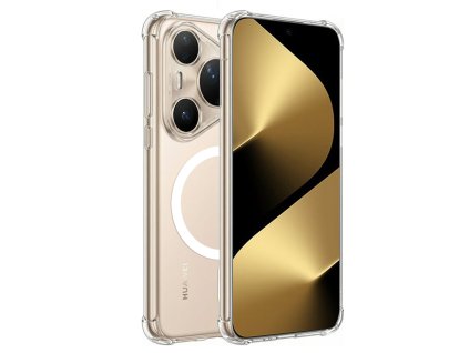 Techsuit - Shockproof Clear Silicone MagSafe silikónový kryt s MagSafe pre Huawei Pura 80 Ultra – číry