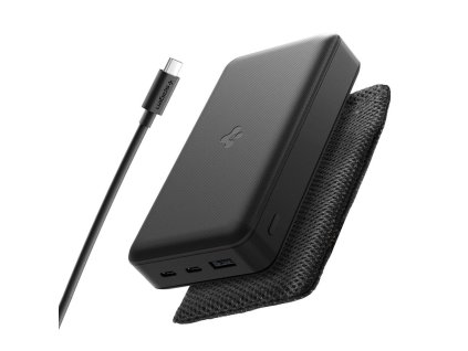Spigen – Power Bank powerbanka USB + 2× USB-C 30000 mAh 30W rýchle nabíjanie Quantum Boost – čierna