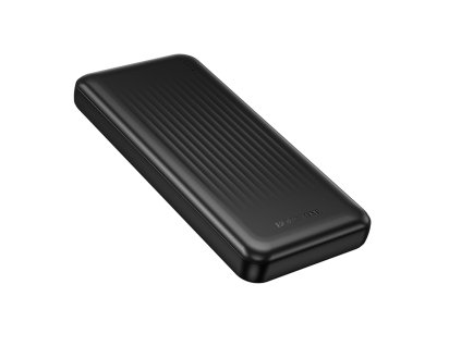 Borofone – Power Bank Clever Series powerbanka 2× USB + USB-C + Micro-USB 10000 mAh rýchle nabíjanie s LED indikátorom – čierna