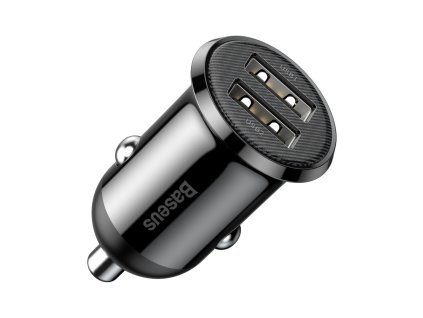 Baseus – Car Charger autonabíjačka 2× USB mini dizajn 4,8A – čierna