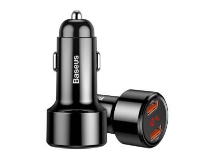 Baseus - Car Charger Magic Series (CCMLC20A-01) - Fast Charging, 45W, 2x USB - Black