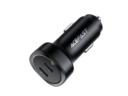 Acefast - Car Charger (B2) - 2x Type-C, Dual PD Fast Charging, 72W, Built-in Voltage Regulator Chip - Black
