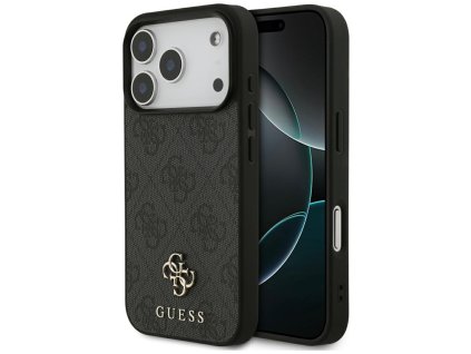Guess – 4G Small and Classic Logo MagSafe puzdro pre iPhone 17 Pro – čierne
