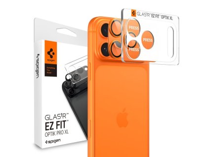 Spigen - Optik.tR EZ Fit Pro XL Camera Glass - iPhone 17 Pro - Orange