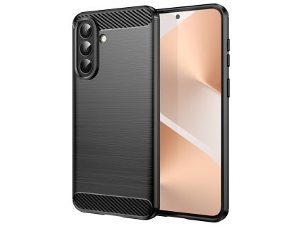 Techsuit – Carbon Silicone silikónové puzdro pre Samsung Galaxy A57 5G – čierne