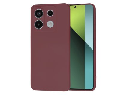Techsuit – SoftFlex silikónové puzdro pre Xiaomi Redmi Note 13 Pro 5G / Poco X6 – slivkovo červené