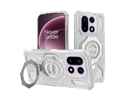 Techsuit – Carbon Shield PRO puzdro pre OnePlus 15 – biele transparentné