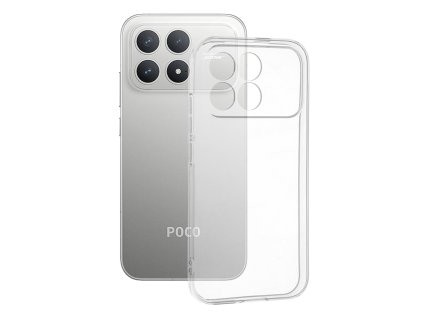 Techsuit – Clear Silicone silikónové puzdro pre Xiaomi Poco F8 Pro – transparentné