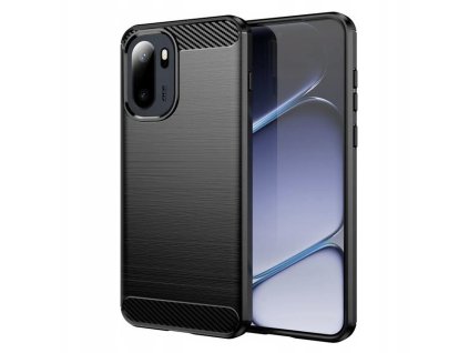 Techsuit – Carbon Silicone silikónové puzdro pre OnePlus 15R – čierne