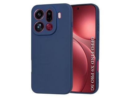 Techsuit – SoftFlex silikónové puzdro pre Oppo Find X9 Pro – námornícke modré
