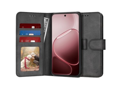 Techsuit – Diary Book knižkové puzdro pre Oppo A6 Pro 4G / Oppo A6 Pro 5G – čierne