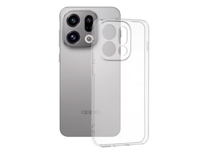 Techsuit – Clear Silicone silikónové puzdro pre Oppo Find X9 – transparentné