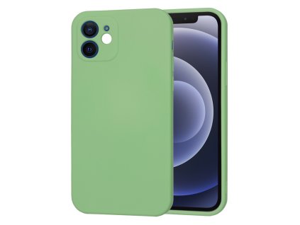 Techsuit – SoftFlex silikónové puzdro pre iPhone 12 – mätovo zelené