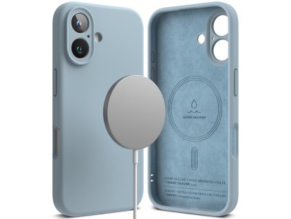 Ringke - Silicone Magnetic MagSafe - iPhone 16 Plus - Blue