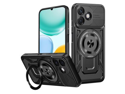 Techsuit – RuggedCam odolné puzdro s ochranou fotoaparátu pre Honor X5c Plus – čierne