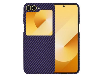 Techsuit Carbonite FiberShell ochranný obal pre Samsung Galaxy Z Flip6 – fialový