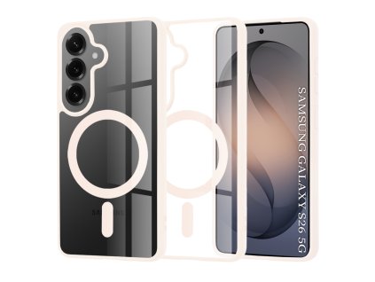 Techsuit – MagSafe Pro puzdro pre Samsung Galaxy S26 – telovo ružové