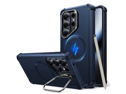 ESR – Cyber Armor Kickstand odolné puzdro so stojanom pre Samsung Galaxy S26 Ultra – modré