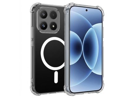 Techsuit – Shockproof Clear Silicone MagSafe nárazuvzdorné silikónové puzdro pre Xiaomi 17 – transparentné