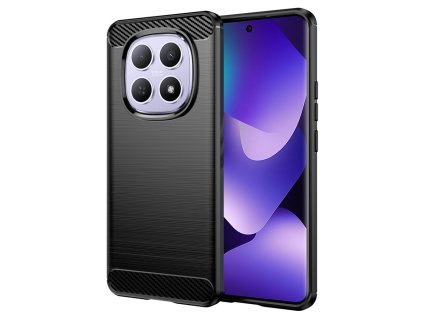 Techsuit – Carbon Silicone silikónové puzdro pre Xiaomi Redmi Note 15 5G / Redmi Note 15 4G / Poco M8 5G – čierne