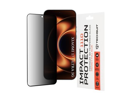 Techsuit - 111D Privacy Full Glue - Xiaomi 17 Ultra - Black