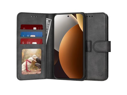 Techsuit – Diary Book knižkové puzdro pre Xiaomi Redmi Note 15 Pro+ 5G / Poco M8 Pro 5G – čierne