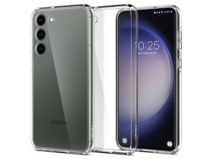 Spigen Ultra Hybrid ochranný obal na - Samsung Galaxy S23 Plus - transparentná