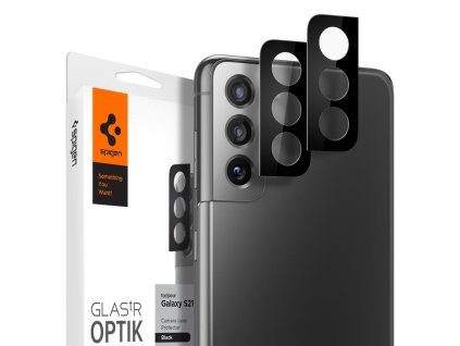 Spigen - Optik.tR Camera Glass (2 pack) - Samsung Galaxy S21 - Black