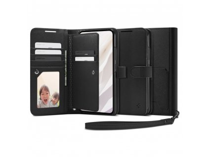 Spigen Peňaženka S Plus otvaraci obal na - Samsung Galaxy A54 - čierna